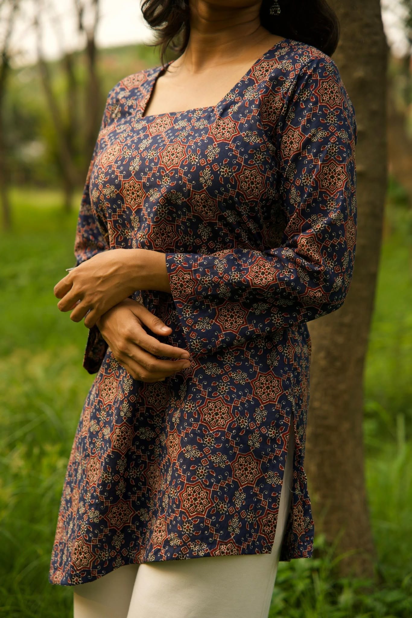 কাদম্বরী - জয়পুরী কটন কাপড়ের শর্ট কুর্তি